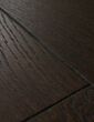 Close up of dark wood floor