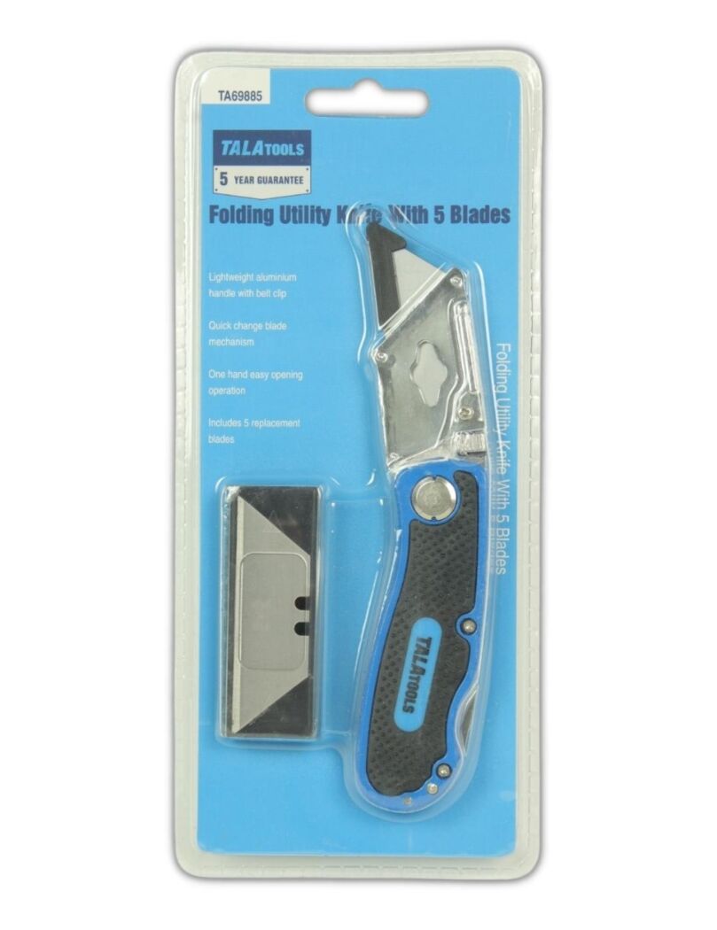 Folding knife with 5 blades