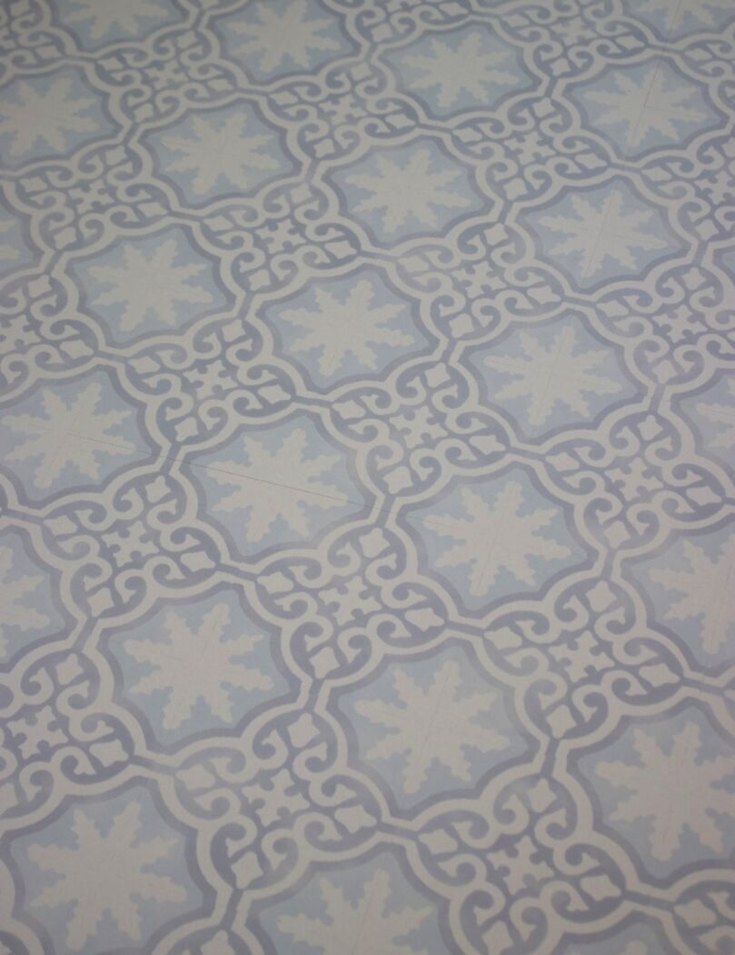 baked tile laminate flooring in blue