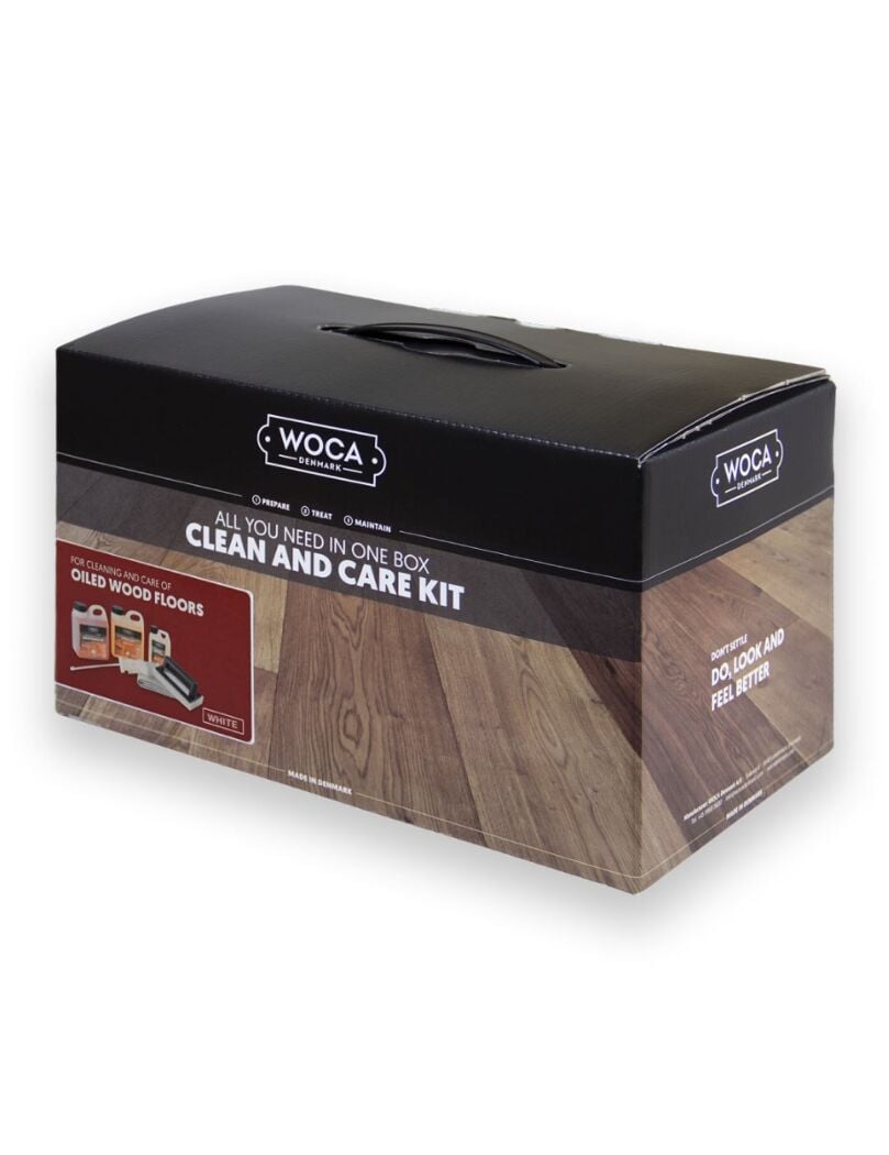 WOCA Clean and Care Kit for Oiled Wood White