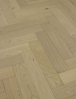 Havana Smoked White Oiled herringbone engineered oak flooring