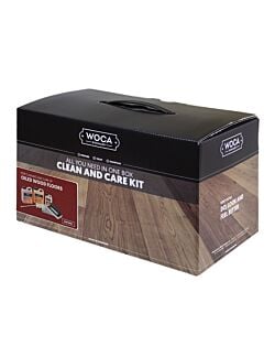 Woca Natural Clean and Care Kit for Oiled Wood Floors